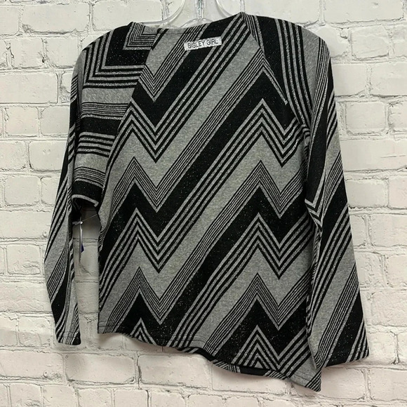 Sisley Sisley Girl asymmetrical zip top size m (7-8) NWOT - Picture 3 of 3